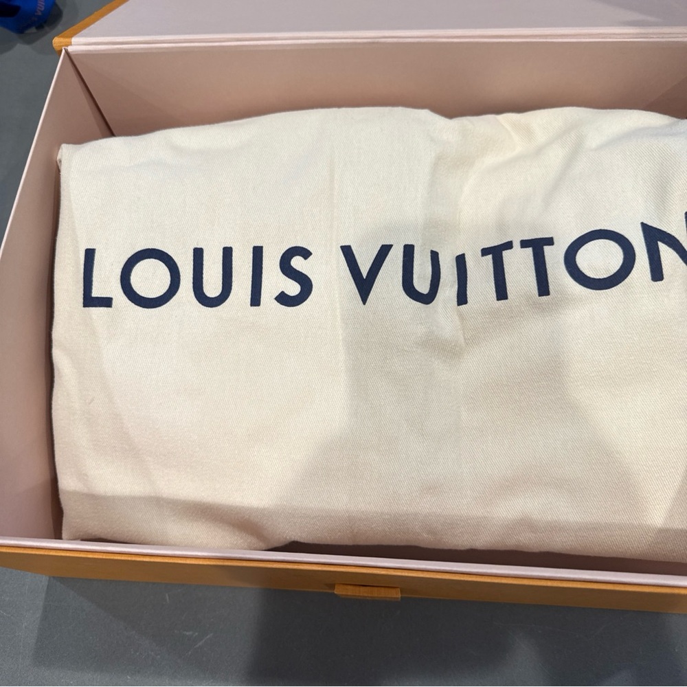 Louis Vuitton Orange Box with Blue Ribbon